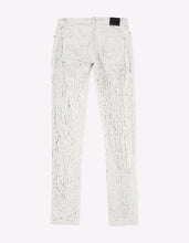 Load image into Gallery viewer, White Distressed Print Jeans
