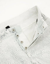 Load image into Gallery viewer, White Distressed Print Jeans
