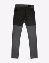 Load image into Gallery viewer, Grey Coated Panel Denim Jeans
