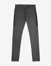 Load image into Gallery viewer, Grey Coated Panel Denim Jeans
