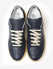 Load image into Gallery viewer, &#39;Replica&#39; Blue &amp; Gold Leather Trainers
