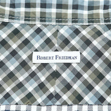 Load image into Gallery viewer, Blue and Green Check Cotton Casual Shirt
