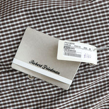 Load image into Gallery viewer, Brown Gingham Check Cotton Casual Shirt
