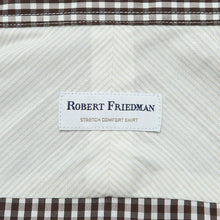Load image into Gallery viewer, Brown Gingham Check Cotton Casual Shirt
