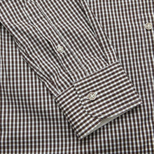 Load image into Gallery viewer, Brown Gingham Check Cotton Casual Shirt
