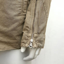 Load image into Gallery viewer, Khaki Cotton Linen Blend Military Inspired Jacket
