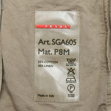 Load image into Gallery viewer, Khaki Cotton Linen Blend Military Inspired Jacket
