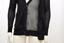 Load image into Gallery viewer, Black Cotton Knit Dual Layered Jumper
