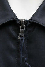 Load image into Gallery viewer, Zip Up Wool Jacket in Midnight Blue

