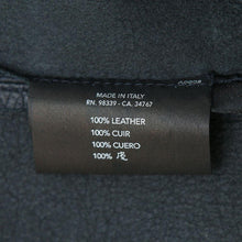 Load image into Gallery viewer, Midnight Blue Belted Deerskin Leather Jacket
