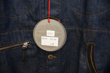 Load image into Gallery viewer, Denim Jacket With Detachable Leather Sleeves

