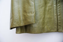Load image into Gallery viewer, Olive Green Leather Jacket

