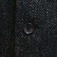 Load image into Gallery viewer, Grey Herringbone Tweed Wool Coat
