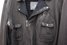 Load image into Gallery viewer, Leather Biker Jacket With Convertible Sleeves
