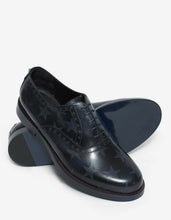 Load image into Gallery viewer, Midnight Blue Star Print Oxford Shoes
