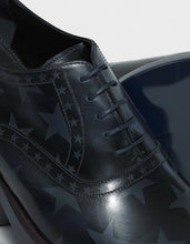 Load image into Gallery viewer, Midnight Blue Star Print Oxford Shoes
