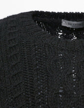 Load image into Gallery viewer, Black Sweater with Check Panel
