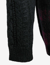 Load image into Gallery viewer, Black Sweater with Check Panel
