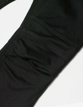 Load image into Gallery viewer, Black Motorcycle Skinny Jeans
