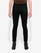 Load image into Gallery viewer, Black Motorcycle Skinny Jeans
