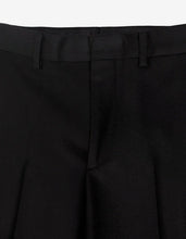 Load image into Gallery viewer, Black Wool Trousers with Burgundy Trim
