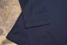 Load image into Gallery viewer, Navy Long Sleeved T Shirt With Logo On Back
