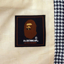 Load image into Gallery viewer, White &amp; Navy Houndstooth Check Blazer
