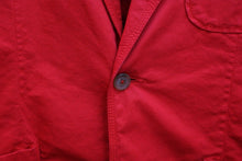 Load image into Gallery viewer, Red Cotton Blazer Jacket
