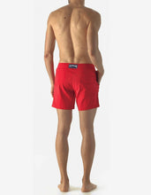 Load image into Gallery viewer, Poppy Red Solid Superflex Merise Swim Shorts
