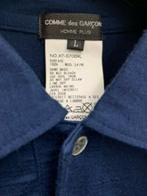 Load image into Gallery viewer, Homme Plus Blue Wool Polo T Shirt

