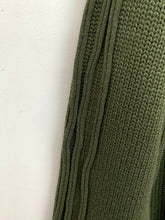 Load image into Gallery viewer, Khaki Green Knitted Sweater with Three Stripes detailing
