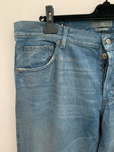 Load image into Gallery viewer, McQ  Silver Coated Blue Denim Jeans
