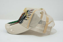 Load image into Gallery viewer, Beige Grenade Trucker Cap
