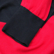 Load image into Gallery viewer, Red &amp; Navy Stripe Slim Fit Cardigan
