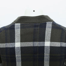 Load image into Gallery viewer, Green Check Button Cardigan Knitwear Jumper

