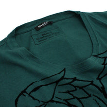 Load image into Gallery viewer, Green Cotton T-Shirt with Eagle Print
