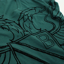 Load image into Gallery viewer, Green Cotton T-Shirt with Eagle Print
