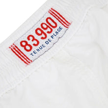 Load image into Gallery viewer, White Print Summer Swim Shorts
