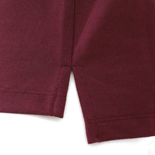 Load image into Gallery viewer, Bordeaux Pique Polo T-Shirt
