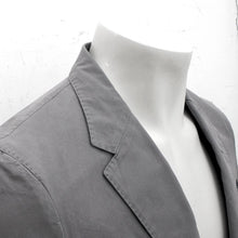 Load image into Gallery viewer, Grey Cotton Two Button Slim Fit Blazer Jacket
