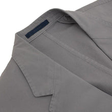 Load image into Gallery viewer, Grey Cotton Two Button Slim Fit Blazer Jacket
