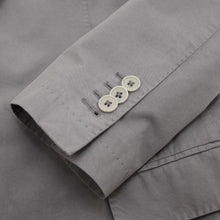 Load image into Gallery viewer, Grey Cotton Two Button Slim Fit Blazer Jacket
