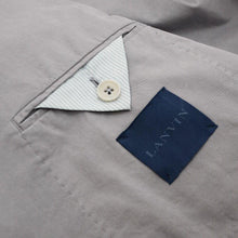Load image into Gallery viewer, Grey Cotton Two Button Slim Fit Blazer Jacket
