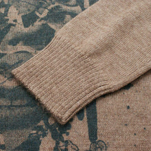 Load image into Gallery viewer, x BÄST Brown Graphic Print Crew Neck Knitwear
