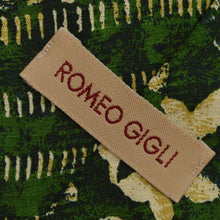 Load image into Gallery viewer, Green &amp; Beige Pattern Silk Tie
