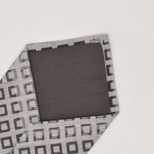 Load image into Gallery viewer, Grey Tie with Diamond Pattern
