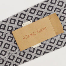 Load image into Gallery viewer, Grey Tie with Diamond Pattern

