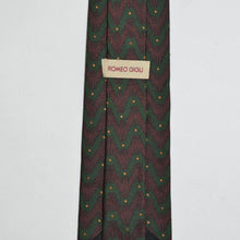 Load image into Gallery viewer, Bordeaux &amp; Green Silk Tie
