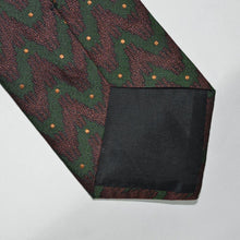 Load image into Gallery viewer, Bordeaux &amp; Green Silk Tie
