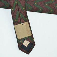 Load image into Gallery viewer, Bordeaux &amp; Green Silk Tie
